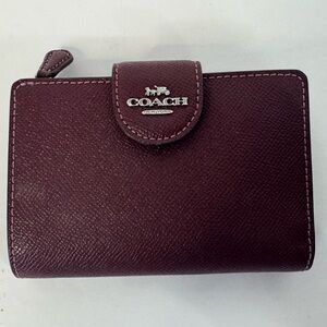 Coach Dark Red Leather Wallet